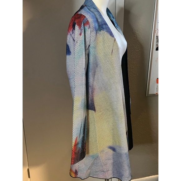 Nwt womens cardigan jackt retro style by radzoli multicolor - Picture 5 of 14